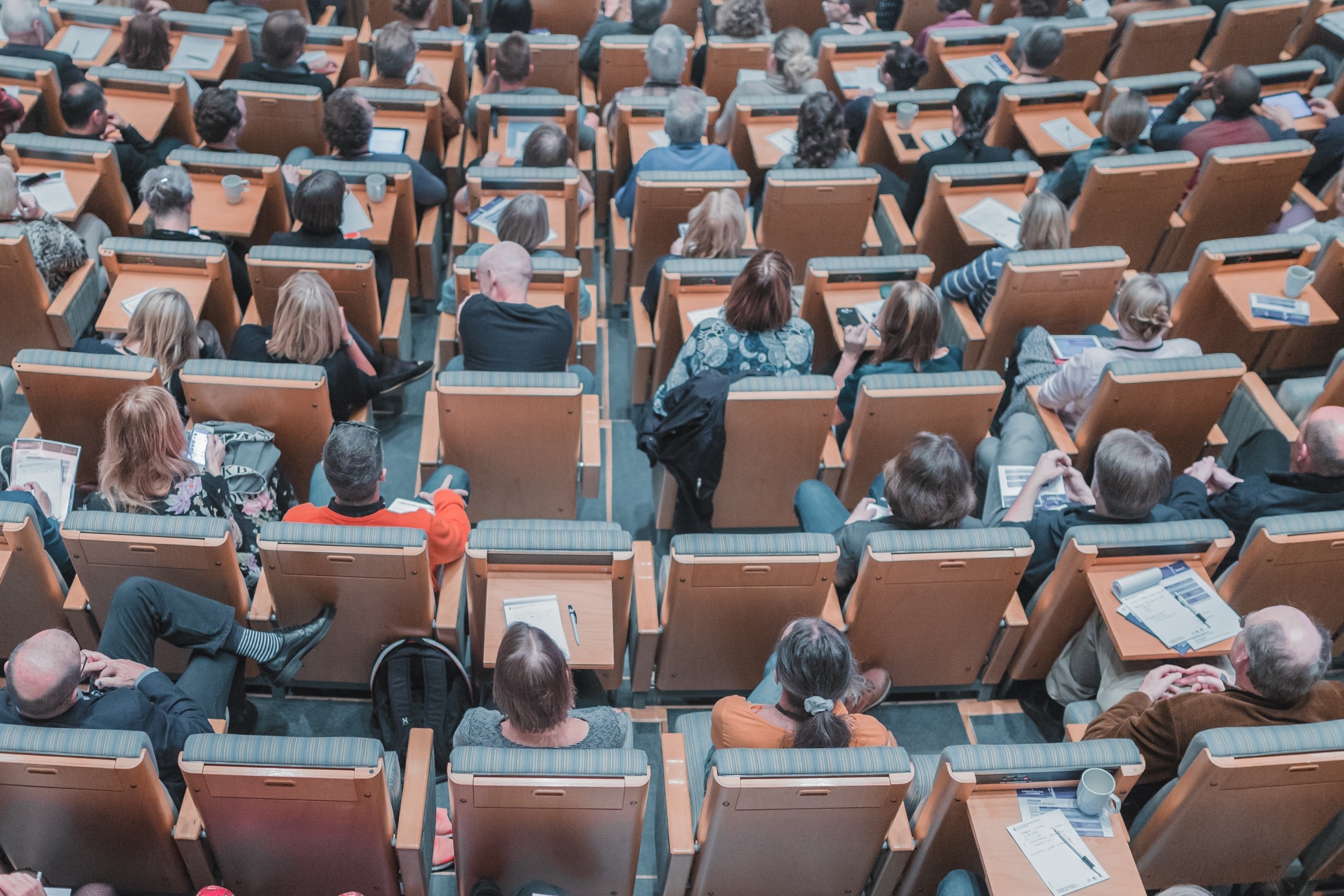 students in lecture hall