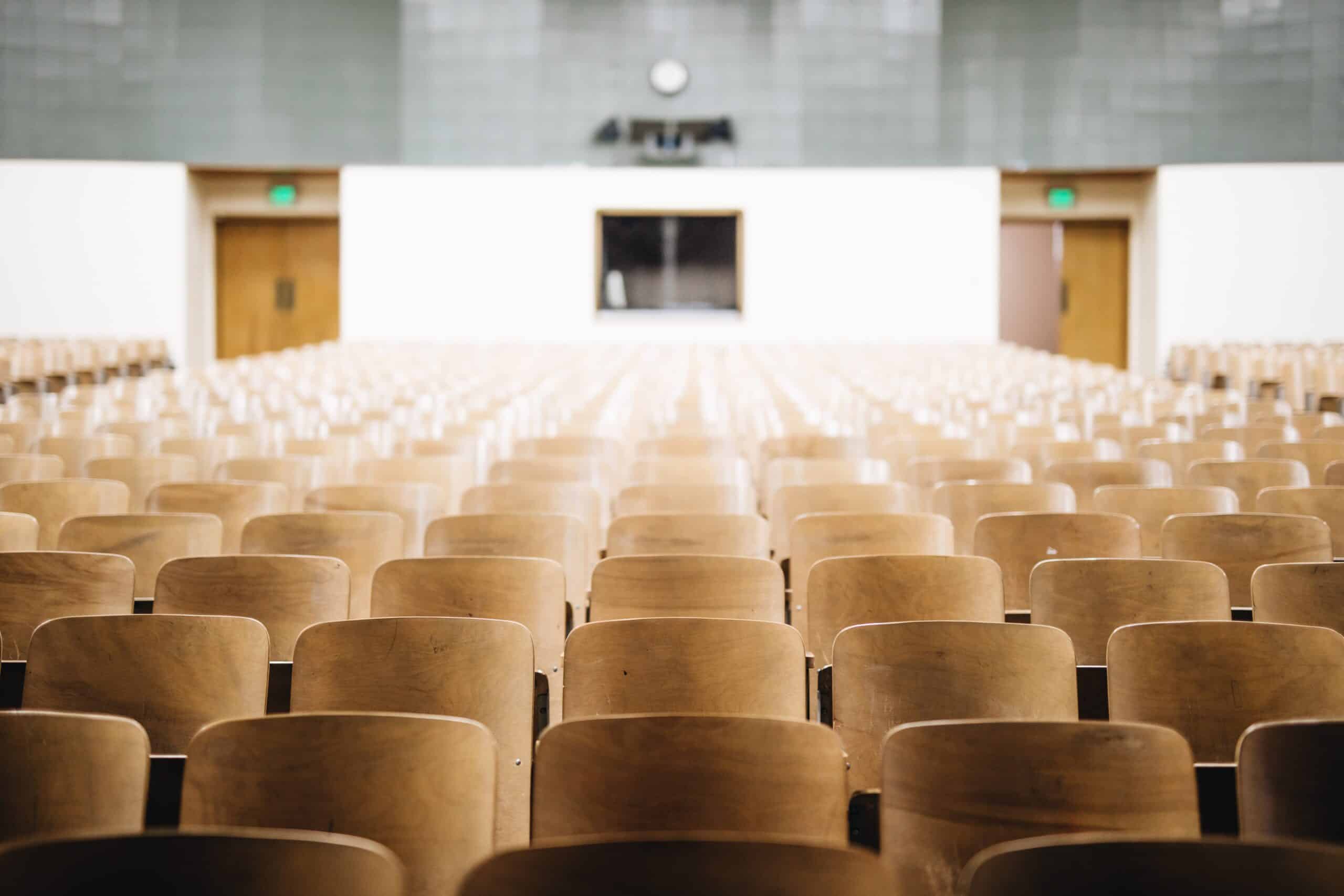 college admissions - picture of a college classroom